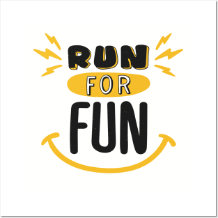 marathon run for fun Posters and Art